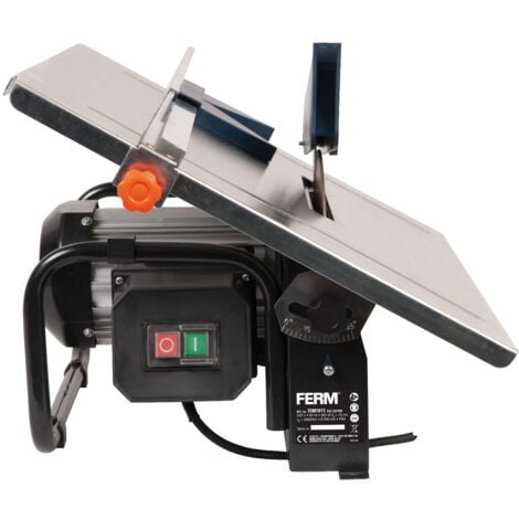 FERM Tagliapiastrelle 900W-200mm raffreddamento ad acqua. Incl. 1x lama diamantata, vassoio, guida parallela, chiave, occhiali e tappi
