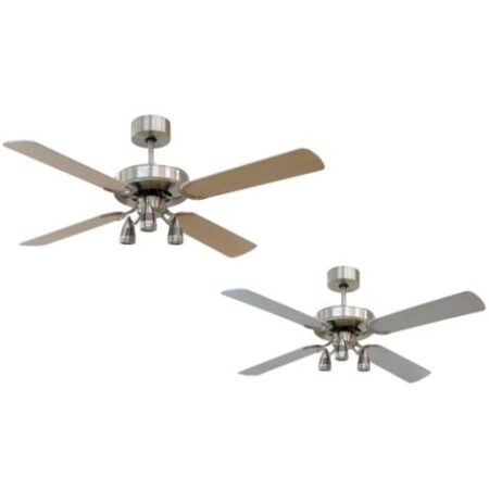 Ventilatore da Soffitto con 3 Luce a LED Pale Lampadario Grande Elettrico Design