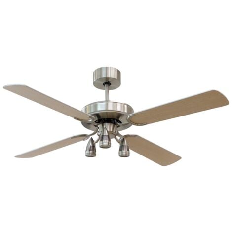 Ventilatore da Soffitto con 3 Luce a LED Pale Lampadario Grande Elettrico Design