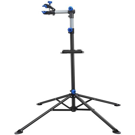 Yaheetech Cavalletto per Manutenzione Bici Pieghevole Supporto Riparazione Bici Universale Staffa con Bastone Ferma Manubrio Regolabile Altezza 108-190 cm Carico Massimo 30 kg