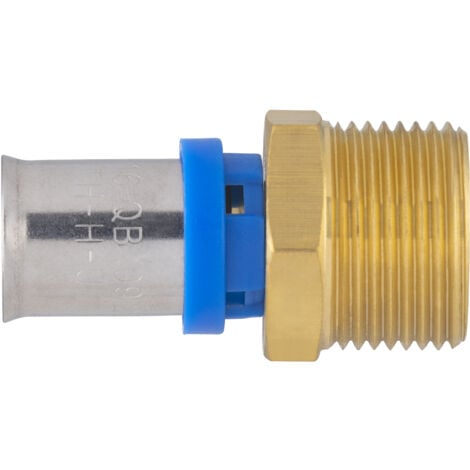 Multistrato a pressare raccordo multiprofilo maschio M20x27 Ø16 NOYON & THIEBAULT