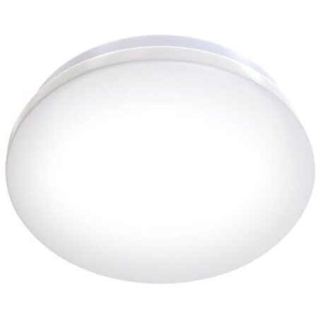 B.K.Licht Plafoniera LED, lampada da soffitto o parete per bagno, luce bianca naturale 4000K, LED integrati 12W, 1200Lm, Ø29cm, resistente agli schizzi d’acqua IP44, plafoniera moderna, plastica 230V