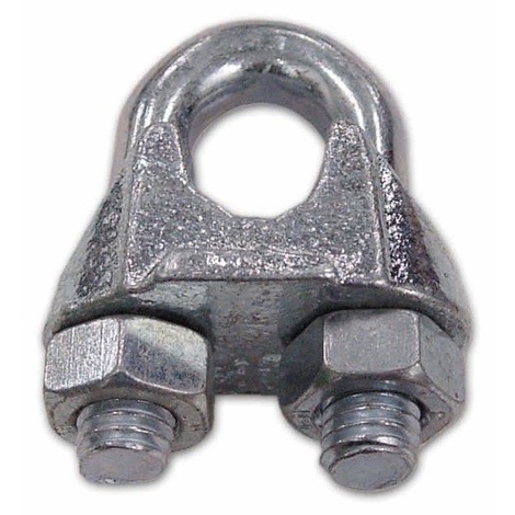 Morsetto A Cavallotto Zincato Filetto 8 mm    interno 5/16 Conf. 50 pz