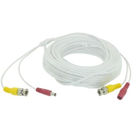 CAVO TELECAMERA PROLUNGA BNC VIDEO AUDIO RCA ALIMENTAZIONE DA 10 A 50 M  20 Metri