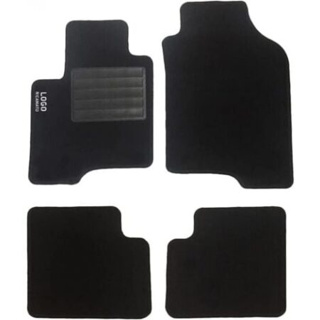LUPEX SHOP - Tappetini auto compatibili per Panda del 2003, in moquette nera, anteriori e posteriori