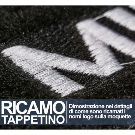 Lupex Shop Tappetini auto in moquette con strappo compatibili per Idea