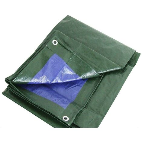 TELO VERDE / BLU MT 4 X 7  IMPERMEABILE CON OCCHIELLI LUNGO PERIMETRO FER 224789