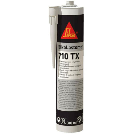 Mastice adesivo butilico - SIKA - SikaLastomer 710TX - Nero - 310 ml