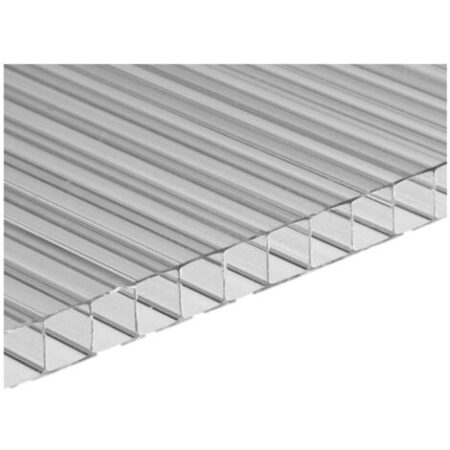 Set 14 pezzi in policarbonato resistente ai raggi UV per serre da giardino (605 x 1210 x 4 mm)