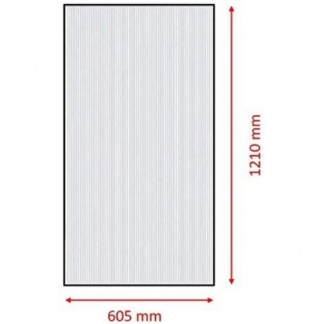 Set 14 pezzi in policarbonato resistente ai raggi UV per serre da giardino (605 x 1210 x 4 mm)