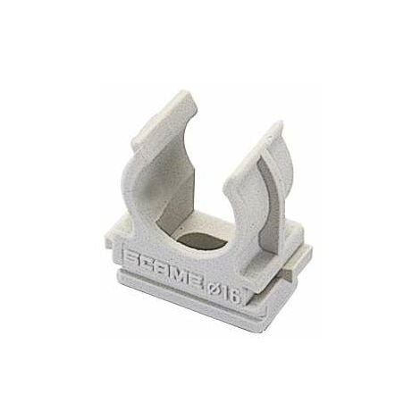 5 Clips fissatubo a scatto per tubi diam. 16 mm