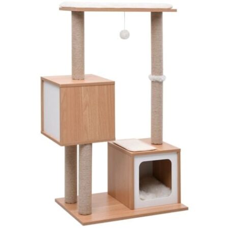 Albero per Gatti con Tappeto Tiragraffi in Sisal 104 cm vidaXL
