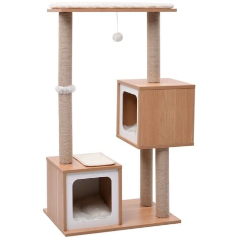 Albero per Gatti con Tappeto Tiragraffi in Sisal 104 cm vidaXL