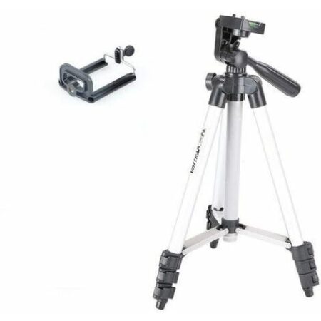 CAVALLETTO TREPPIEDE TRIPOD PER VIDEOCAMERA FOTOCAMERA SMARTPHONE SELFIE