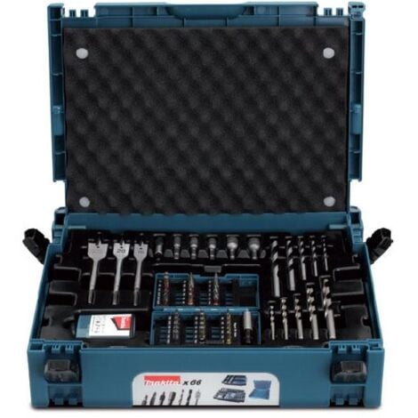 Scatola set accessori MAKITA 66 pezzi in scatola MAK-PAC - B-43044