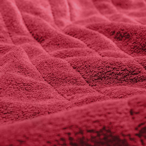 sinnlein® Termocoperta Scaldasonno 160 x 120 cm Bordeaux  Certificato TÜV SÜD GS  Scaldaletto Elettrico con Spegnimento Automatico  Coprimaterasso Termico  Timer  9 Livelli di Temperatura