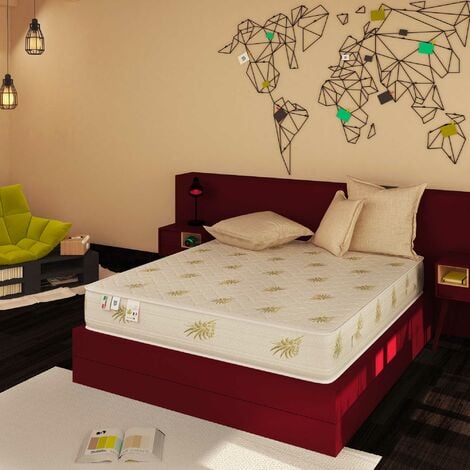 Baldiflex Materasso Memory Foam 23 cm Easy Super Top con fodera Aloe Vera Piazza e mezza misura 120x190 cm