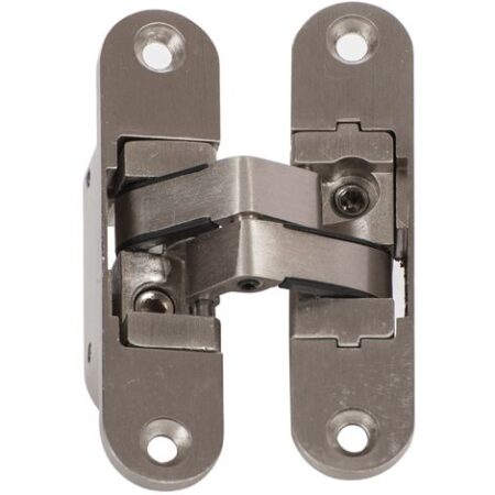 Cerniera invisibile "KLOSE Besser" in alluminio 3D - Colore Acciaio inox Satinato.  Destra