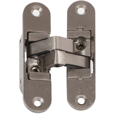 Cerniera invisibile "KLOSE Besser" in alluminio 3D - Colore Acciaio inox Satinato.  Destra