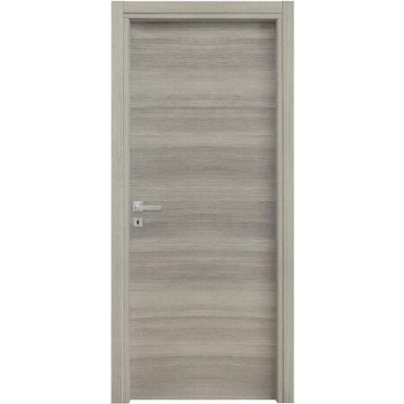 porta da interno reversibile in rovere grigio, 80x210 cm
