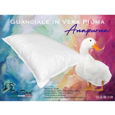 GUANCIALE CUSCINO VERA PIUMA ANAPURNA TEX TIROL ©