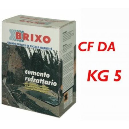 CEMENTO GRIGIO REFRATTARIO MALTA PER CAMINO BARBECUE FORNO DA KG 5 (01595)