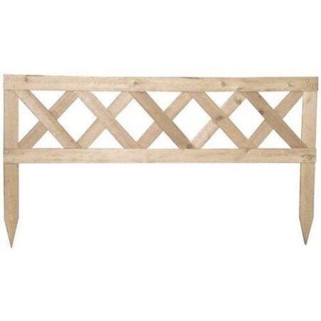 STACCIONATA BORDURA RECINZIONE GIARDINO RECINTO AIUOLE LEGNO CM 50X90 (34146)