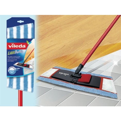 SUPERMOCIO LAVATUTTO VILEDA LAVA PAVIMENTI PANNO IN MICROFIBRA CON MANICO 51458