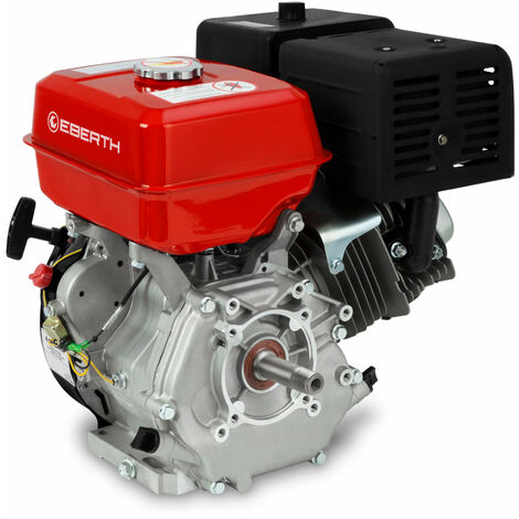 EBERTH 13CV 9,56kW Motore a scoppio 4 tempi, motore a 4 tempi, motore a benzina, motore benzina, albero 25,4mm filettatura esterna, protezione olio bassa, 389cc motore completo, avviamento strappo