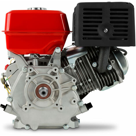EBERTH 13CV 9,56kW Motore a scoppio 4 tempi, motore a 4 tempi, motore a benzina, motore benzina, albero 25,4mm filettatura esterna, protezione olio bassa, 389cc motore completo, avviamento strappo