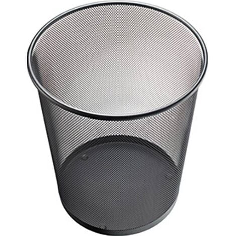 Helit the circle network H2518595 Cestino per la carta 15 l (Ø x A) 265 mm x 280 mm Metallo Nero 1 pz.