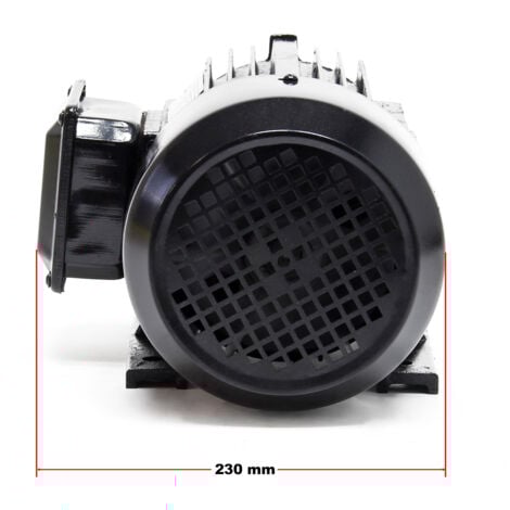 Wiltec Motore elettrico trifase asincrono, 400V, 2 poli 2,2 kW (3CV), avvolgimento in alluminio, montaggio B3