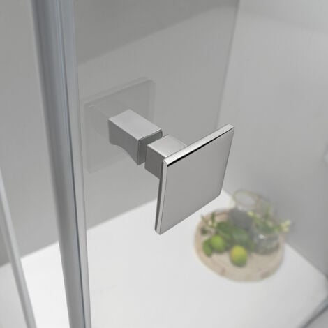 BOX DOCCIA ELITE ANGOLARE 70x90 CM PORTA BATTENTE CON LATO FISSO TRASPARENTE