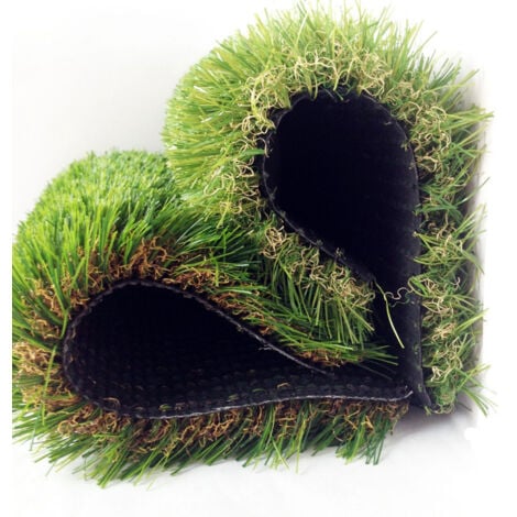 Prato sintetico 30mm finta erba tappeto manto giardino 4 sfumature colore 2x5  STI