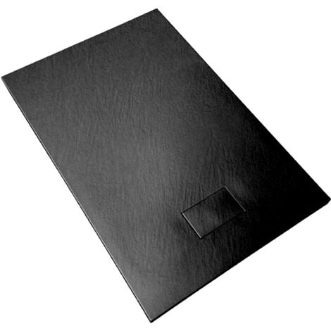 Piatto Doccia In SMC Vetroresina Effetto Pietra H 2,6 Cm Con Piletta Di Scarico Inclusa 70-100 Bianco