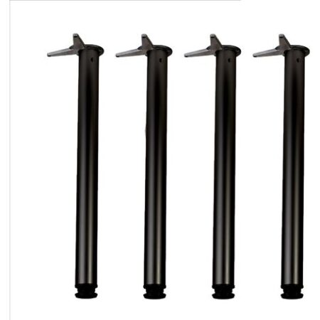 Gambe per Tavolo/Set di 4 Gambe KLOSE BESSER, "Nere", Altezza 710 mm, Diametro 60 mm