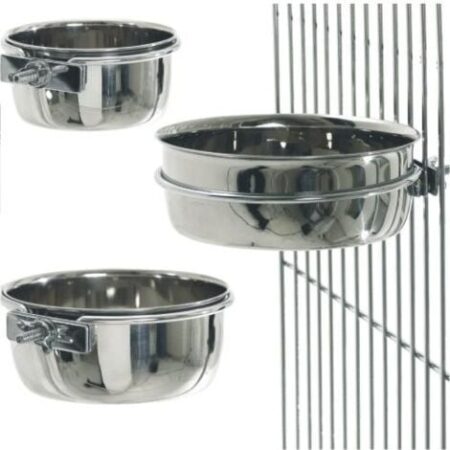 Abbeveratoio in acciaio inox per gabbia DIFFERENTE DIFFERENTE DIFFERENTE DIFFERENTE DIFFERENTE GABBIA 900 ML GABbia