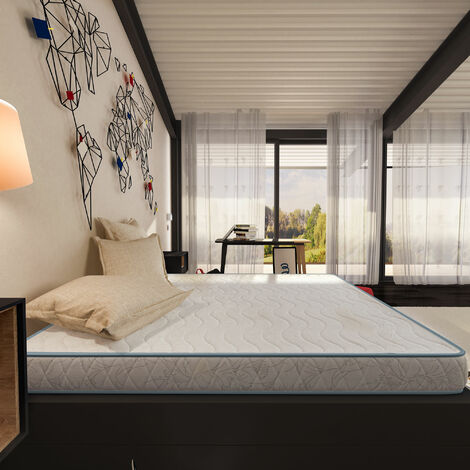 Baldiflex Materasso H 16 Cm Ortopedico Medio Rigido 100% Made in Italy Basic Sfoderabile Piazza e Mezza con Rivestimento Anallergico, misura 120x200 cm