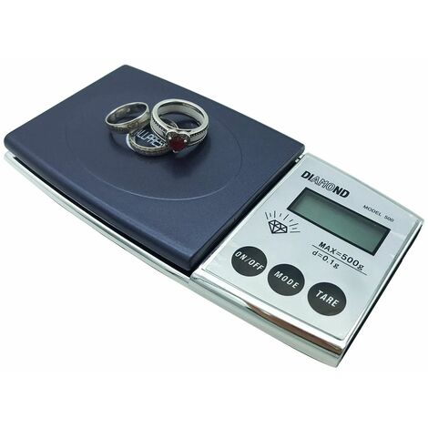 Bilancino Digitale Banco 500g Display LCD Illuminati Mini Bilancia di Precisione