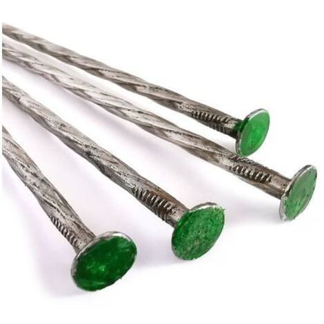 STI Chiodi  Picchetto Verdi in Testa Lunghezza 15cm diametro 4mm testa 10mm Testa Verde pacco 50 pcs chiodo