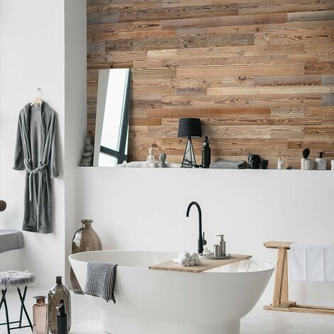 Rivestimento Murale in Legno Ambre Pannello Decorativo in Legno 1m²