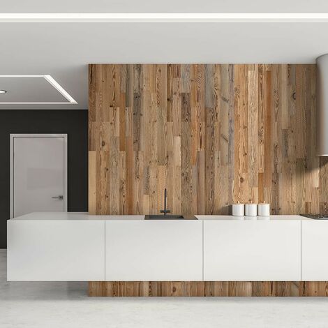 Rivestimento Murale in Legno Ambre Pannello Decorativo in Legno 1m²