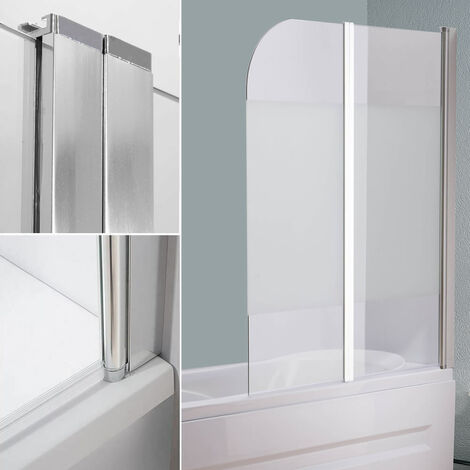 Vasca da bagno Melko top vasca da bagno in vetro smerigliato Paravento vasca da bagno pieghevole satinato Cabina doccia satinata
