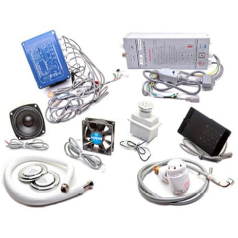 Kit di bagni generatore di vapore di piccolo volume 2,8kw display LCD con accessori
