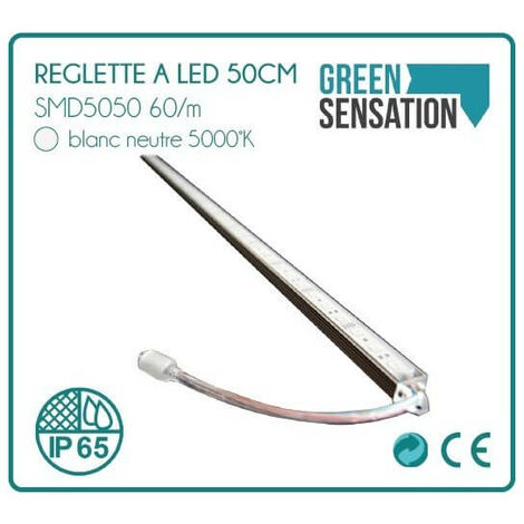 Impermeabile striscia di LED bianco neutro 50cm + offerto trasformatore