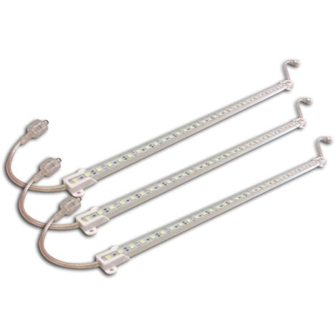Lotto 3 strisce a LED bianco neutro impermeabile 50cm + offerto trasformatore
