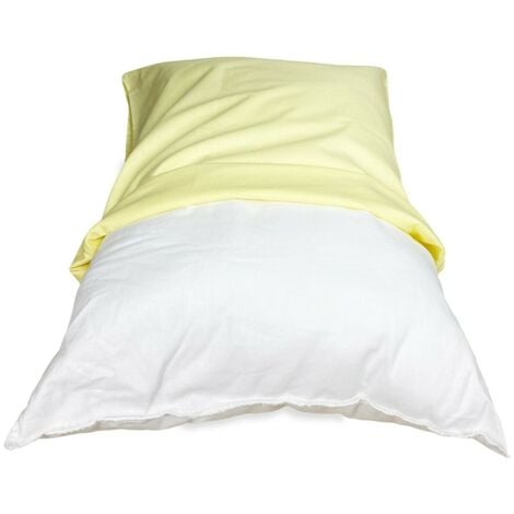 COPPIA federa PEDRO per LETTINO bambino CM. 40X60 TUTTI I COLORI Giallino