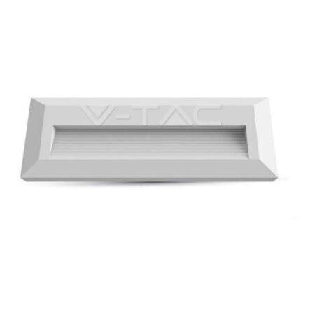 Faretto LED Da Incasso 3w Corpo Bianco Rettangolare - V-TAC-Luce Calda 3000k