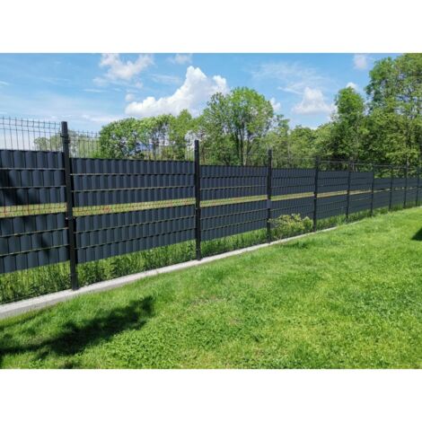 Striscia OCCULTANTE privacy frangivento frangivista ANTRACITE 26 m x 19 cm