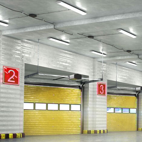 Set di 6 lampade per vasche a LED luce diurna magazzini plafoniere garage faretti officina